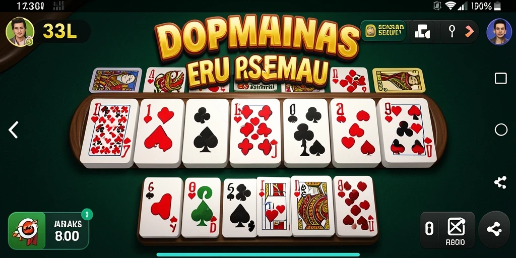 Screenshot gameplay 33L menampilkan suasana permainan domino yang seru.