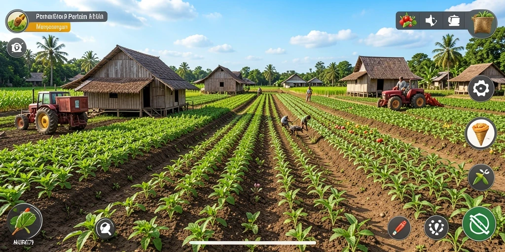 Tampilan screenshot gameplay pertanian yang seru di AKURAT79.