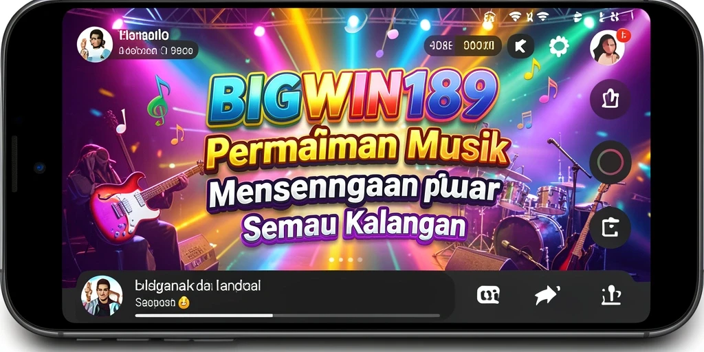 Tampilan gameplay menarik dari BIGWIN189 dengan berbagai genre musik.