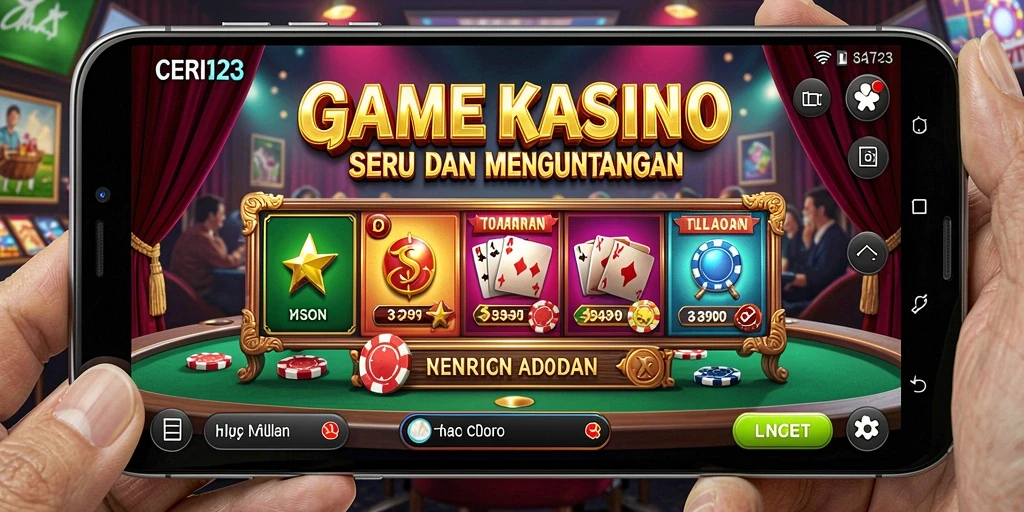 Tampilan gameplay CERI123 yang mengasyikkan di kasino online.