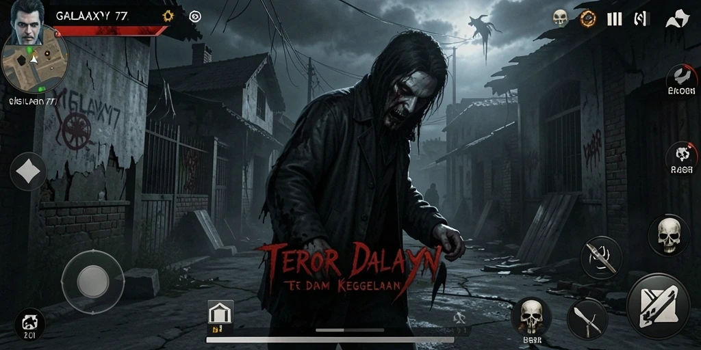 Menakutkan dan menegangkan, gameplay GALAXY77 memperlihatkan suasana Horror yang mendalam.
