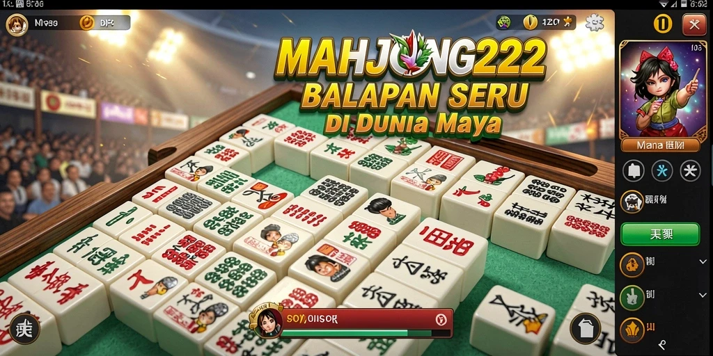 Screenshot gameplay balap seru di MAHJONG222.