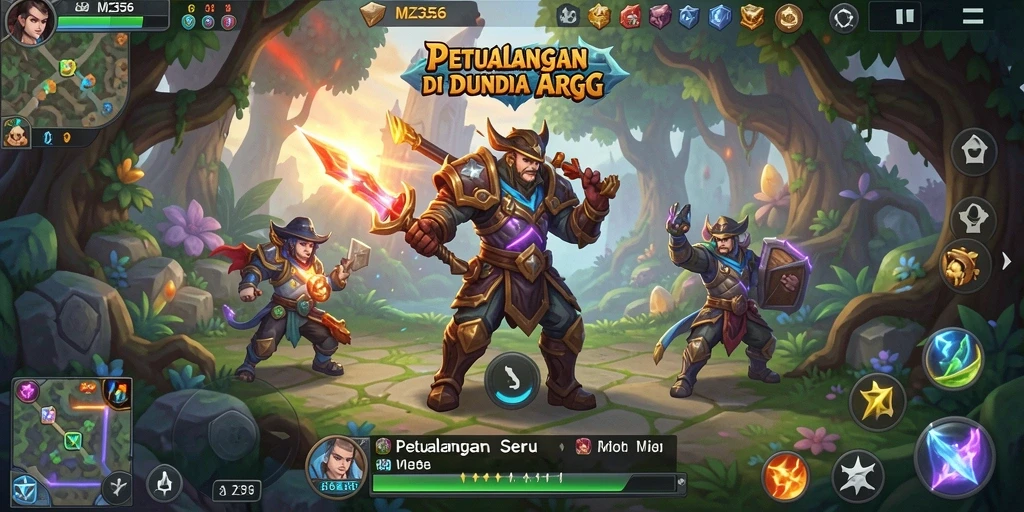 Tampilan menarik karakter dan gameplay di MZ356.