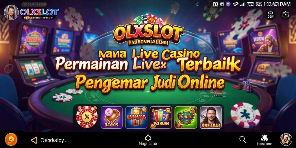 Tampilan gameplay Live Casino yang memukau dari OLXSLOT.