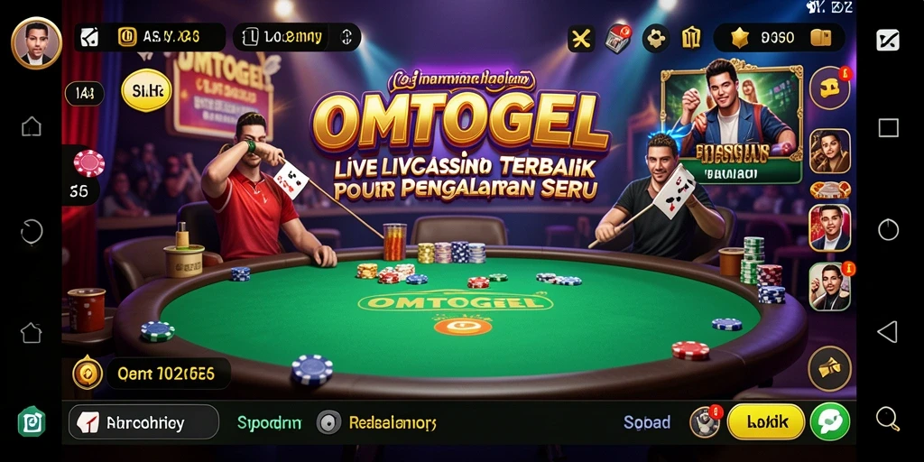 Tampilan gameplay seru di OMTOGEL Live Casino.
