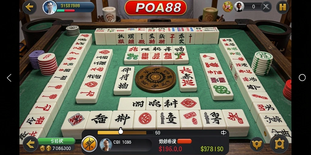 Screenshot gameplay <strong>POA88</strong> menunjukkan keseruan mencocokkan ubin Mahjong.