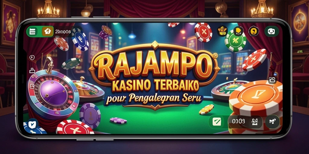 Tampilan gameplay seru RAJAMPO dengan berbagai permainan Kasino.