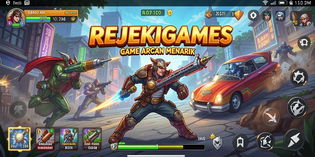 Tampilan gameplay memukau dari REJEKIGAMES yang penuh aksi.