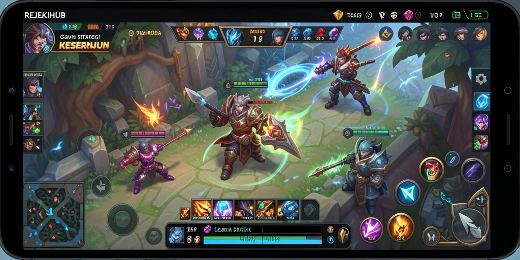 Screenshot gameplay dari REJEKIHUB yang menunjukkan aksi seru.