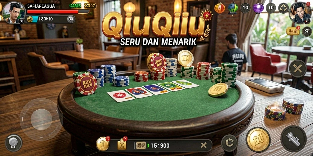 Gameplay seru QiuQiu dalam aplikasi SD107.