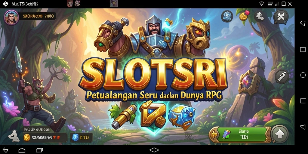 Tampilan gameplay menarik dalam SLOTSRI dengan karakter dan petualangan seru.