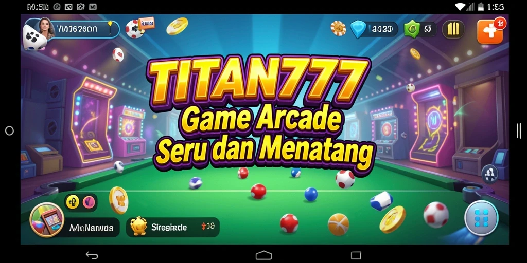 Tampilan gameplay yang menonjol di TITAN777, penuh aksi dan tantangan.