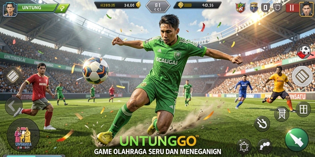 Tangkapan layar dari gameplay UNTUNGGO yang seru dan kompetitif.